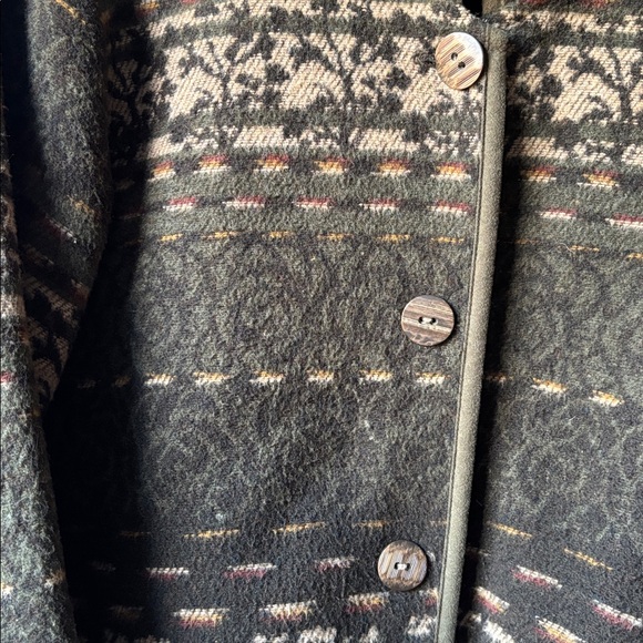 Vintage IVY Black and Cream Patterned Teddy Jacket size XL - Picture 2 of 6